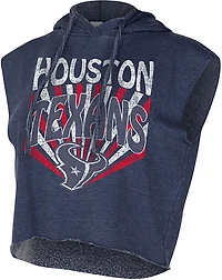 Concepts Sport Women's Houston Texans Instep Fleece Sleeveless Muscle Hoodie