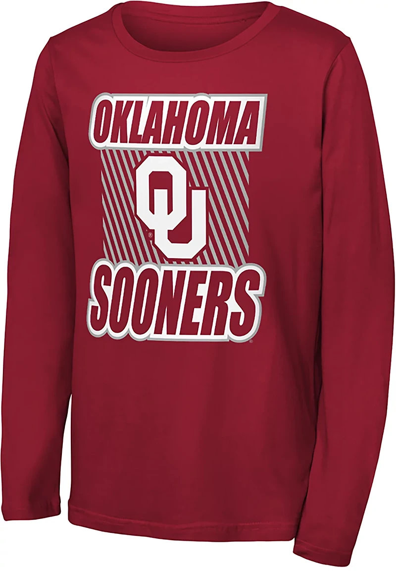 Outerstuff Youth Oklahoma Never Settle Long Sleeve T-shirt