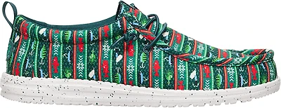 HEYDUDE Men's Fishmas Sweater Shoes