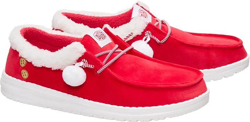 HEYDUDE Women's Wendy Mrs Claus Holiday Shoes