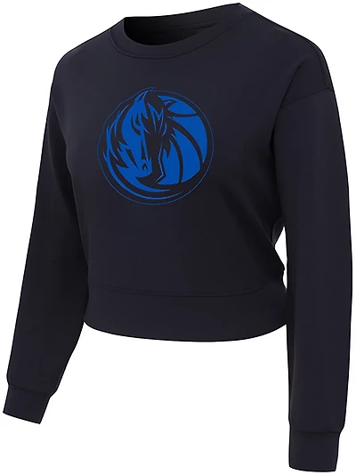 Concepts Sport Women's Mavericks Darby Long Sleeve Crop Top