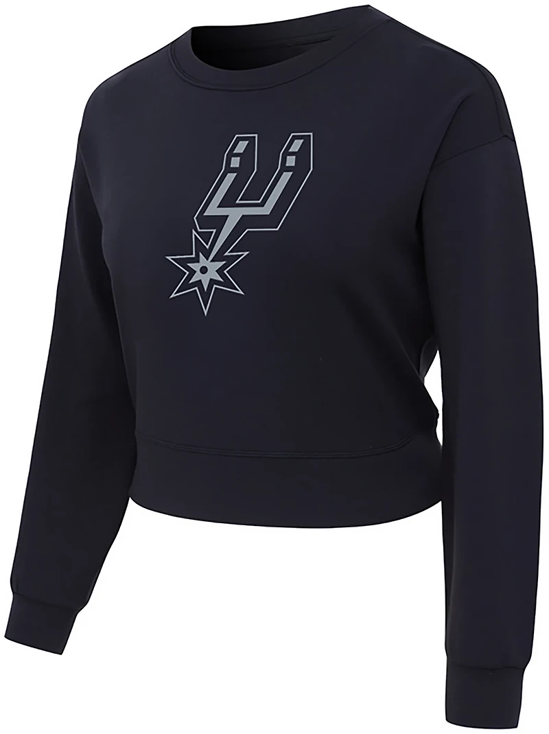 Concepts Sport Women's Spurs Darby Long Sleeve Crop Top