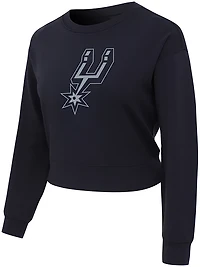 Concepts Sport Women's Spurs Darby Long Sleeve Crop Top