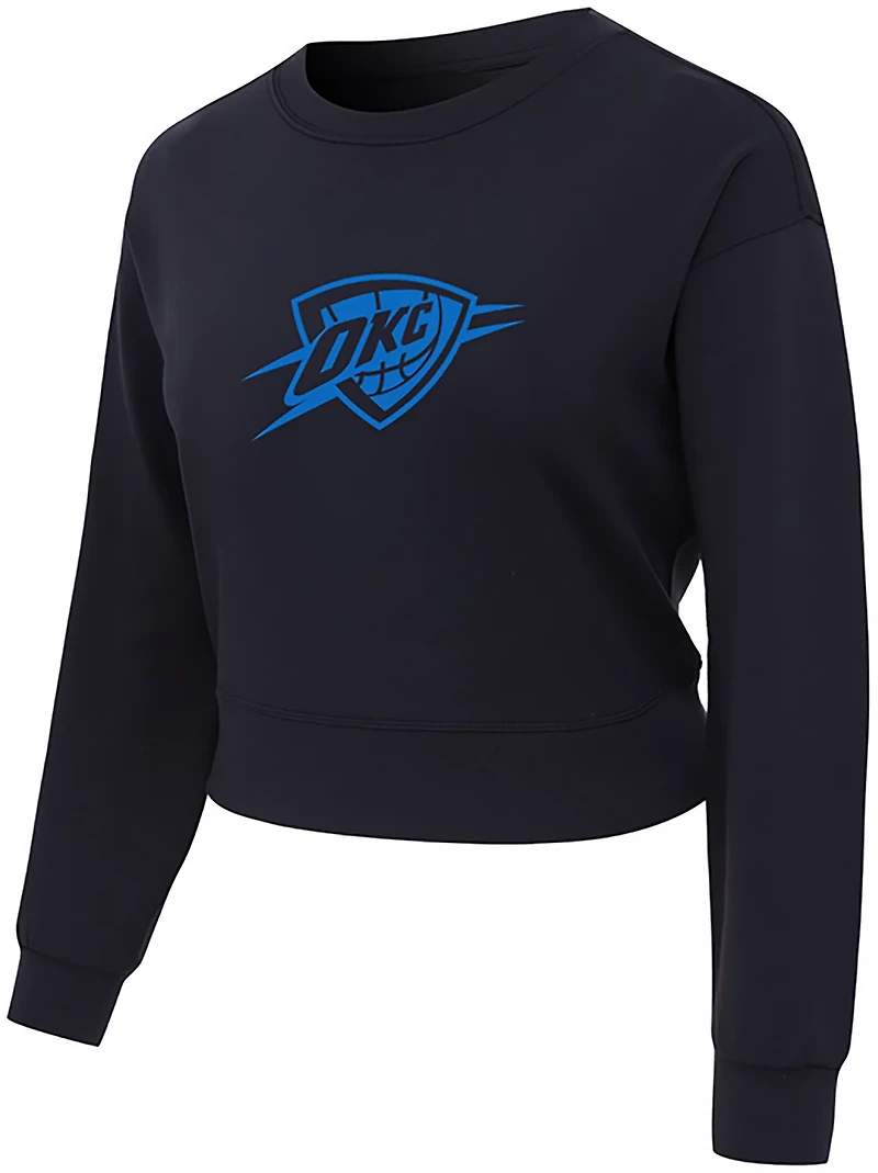 Concepts Sport Women's OKC Thunder Darby Long Sleeve Crop Top