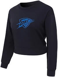 Concepts Sport Women's OKC Thunder Darby Long Sleeve Crop Top
