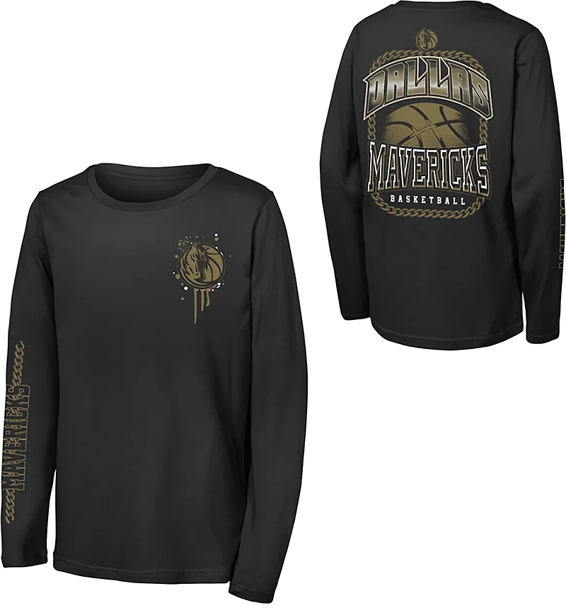 Outerstuff Youth Mavericks Gold Star Long Sleeve T-shirt