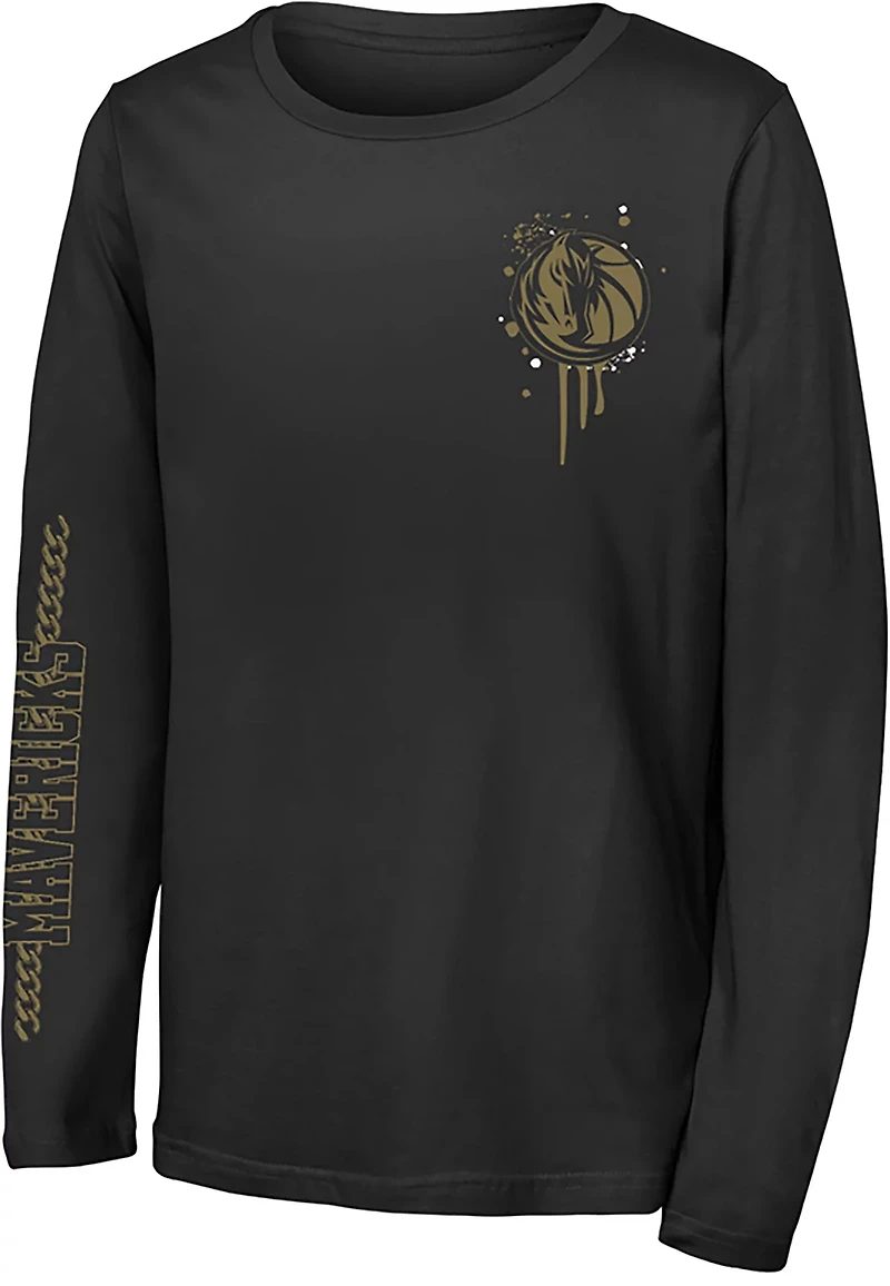 Outerstuff Youth Mavericks Gold Star Long Sleeve T-shirt
