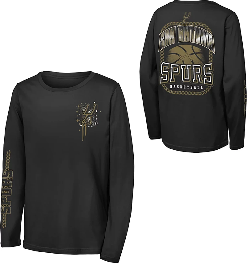 Outerstuff Youth Spurs Gold Star Long Sleeve T-shirt