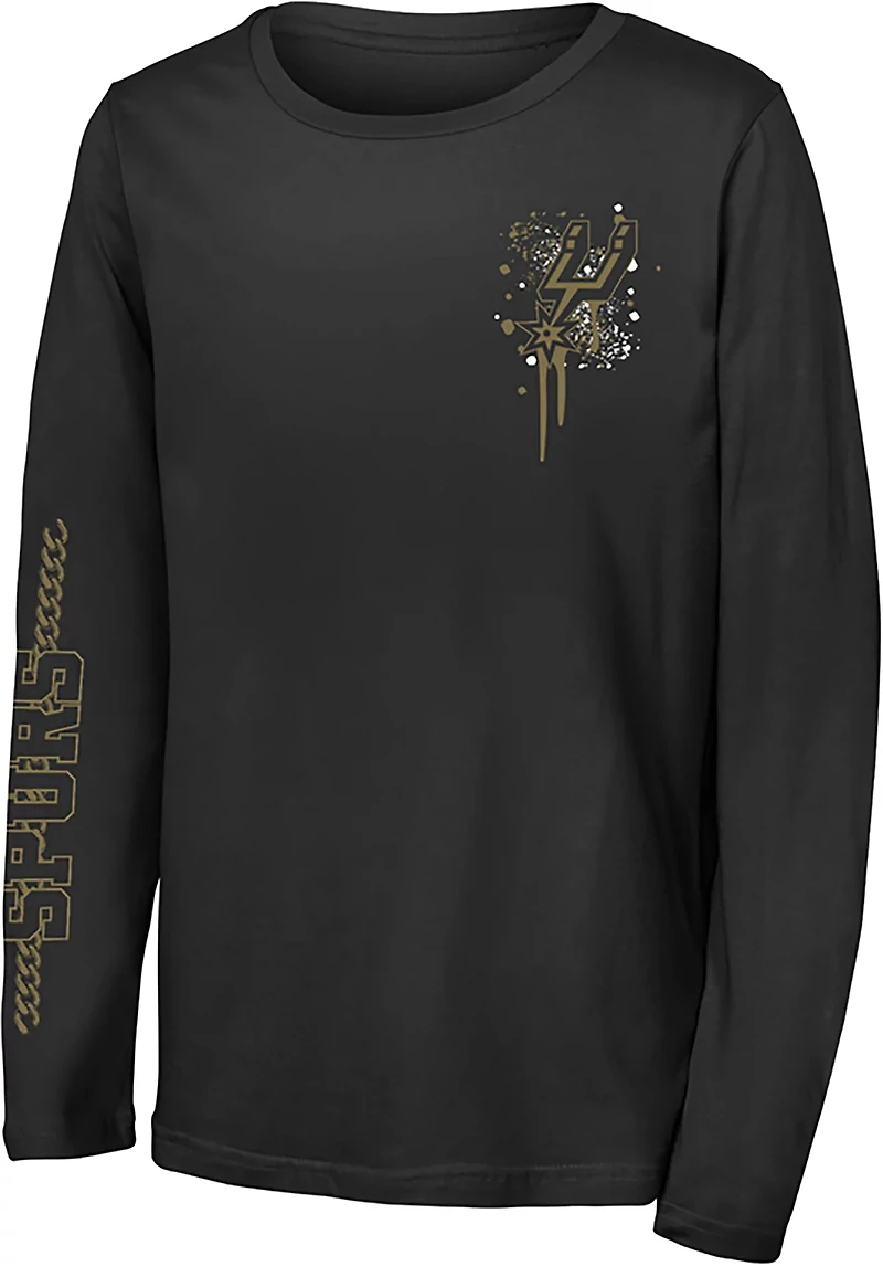 Outerstuff Youth Spurs Gold Star Long Sleeve T-shirt