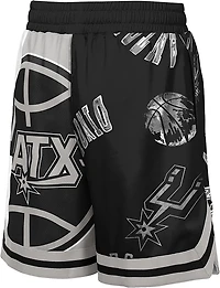 Outerstuff Kids' San Antonio Spurs Alley Oop Baller Shorts 6 in.