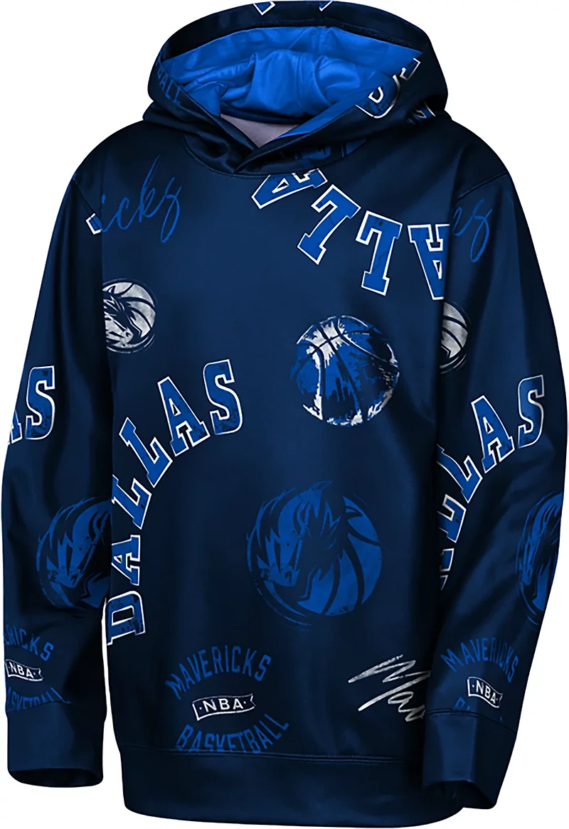 Outerstuff Youth's Dallas Mavericks Moving Violation Sublimated Pullover Hoodie