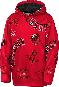 Outerstuff Youth's Houston Rockets Moving Violation Sublimated Pullover Hoodie