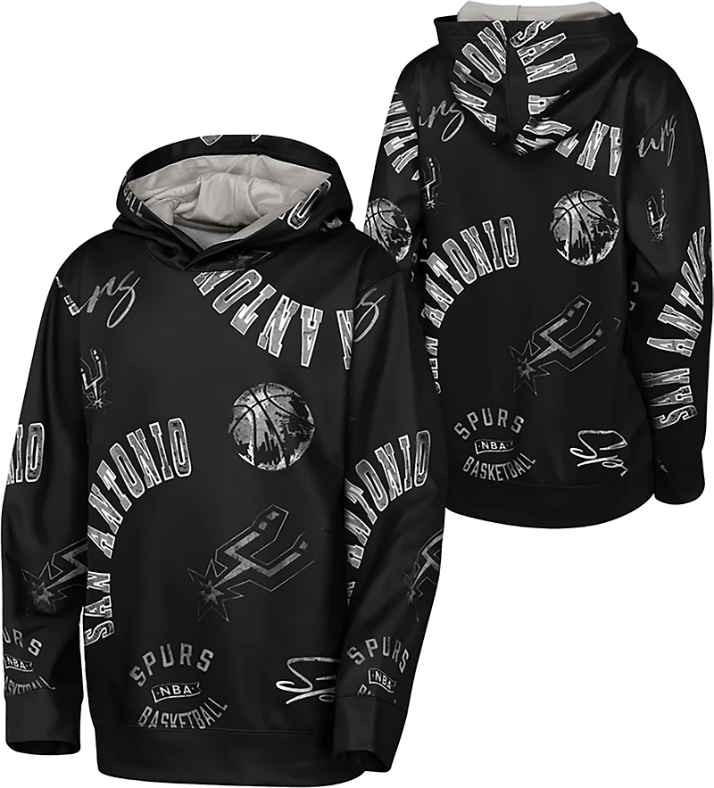 Outerstuff Youth's San Antonio Spurs Moving Violation Sublimated Pullover Hoodie
