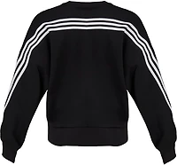 adidas Women's Texas Tech Red Raiders Masked Rider 3-stripe Long Sleeve Crew Pullover
