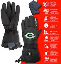 ActionHeat Adults' Green Bay Packers 5V Heated Winter Gloves
