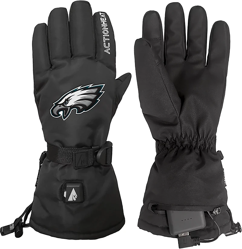 ActionHeat Adults' Philadelphia Eagles 5V Heated Winter Gloves