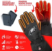 ActionHeat Adults' Philadelphia Eagles 5V Heated Winter Gloves