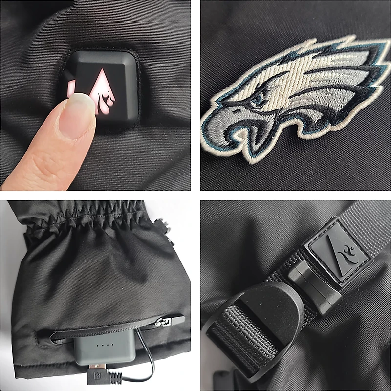 ActionHeat Adults' Philadelphia Eagles 5V Heated Winter Gloves