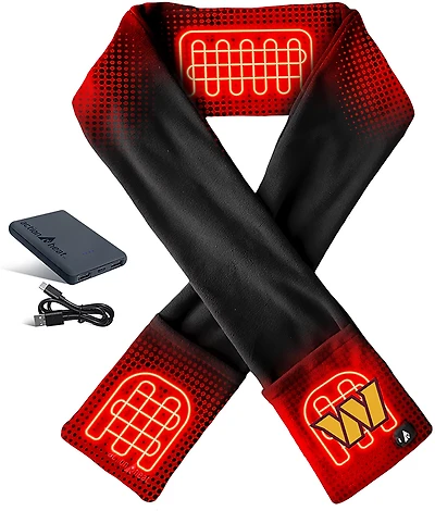 ActionHeat Adults' Washington Commanders 5V Heated Winter Scarf