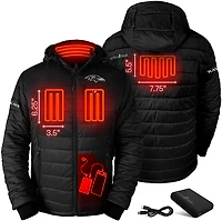 ActionHeat Men's Baltimore Ravens 5V Puffer Heated Jacket