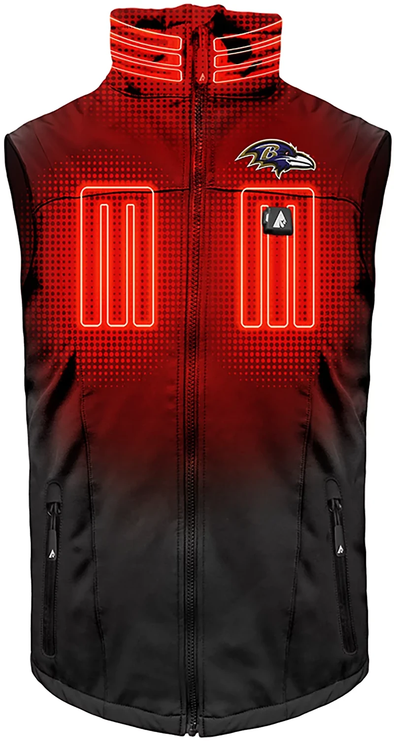 ActionHeat Men's Baltimore Ravens 5V Softshell Heated Vest