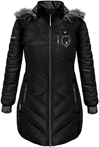 ActionHeat Women's Baltimore Ravens 5V Long Puffer Heated Jacket