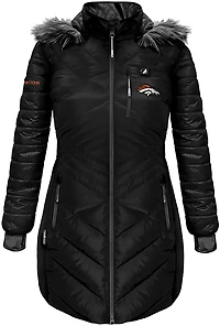 ActionHeat Women's Denver Broncos 5V Long Puffer Heated Jacket