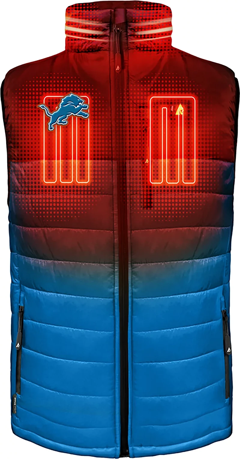 ActionHeat Men's Detroit Lions 5V Puffer Heated Vest