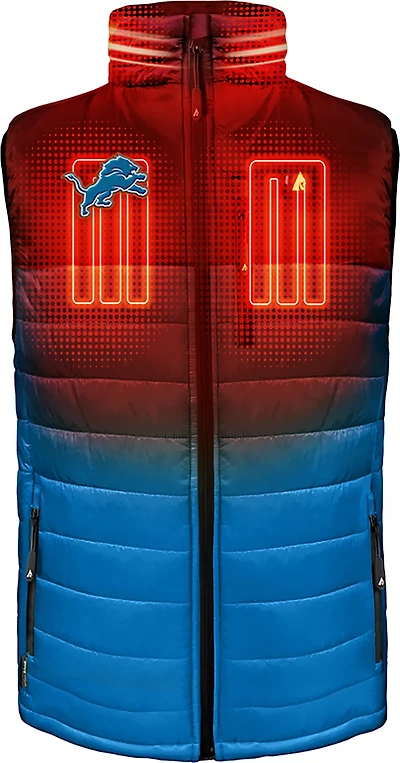 ActionHeat Men's Detroit Lions 5V Puffer Heated Vest