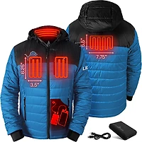 ActionHeat Men's Detroit Lions 5V Puffer Heated Jacket