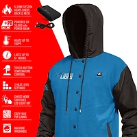 ActionHeat Men's Detroit Lions 5V Heated Varsity Jacket