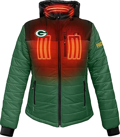 ActionHeat Men's Green Bay Packers 5V Puffer Heated Vest