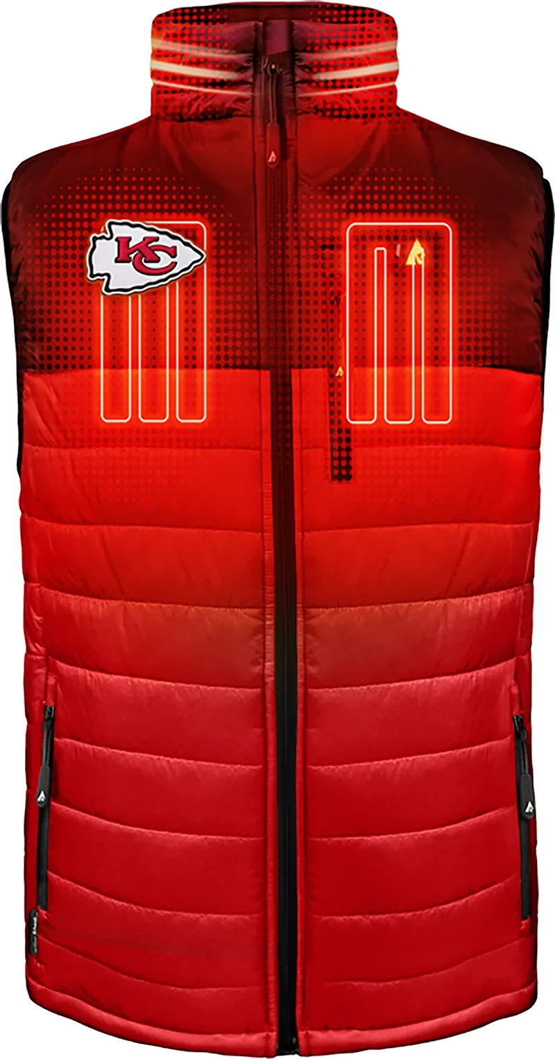 ActionHeat Men's Kansas City Chiefs 5V Puffer Heated Vest