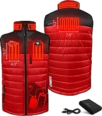 ActionHeat Men's Kansas City Chiefs 5V Puffer Heated Vest