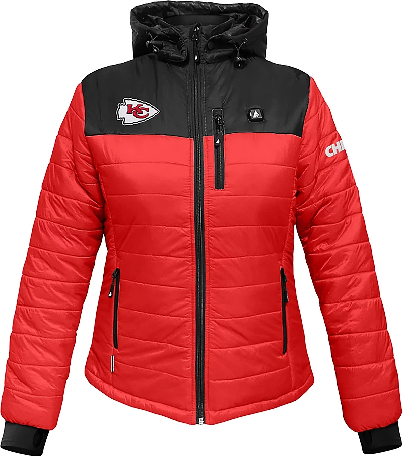ActionHeat Women's Kansas City Chiefs 5V Puffer Heated Jacket