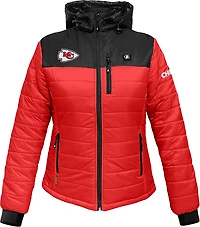 ActionHeat Women's Kansas City Chiefs 5V Puffer Heated Jacket