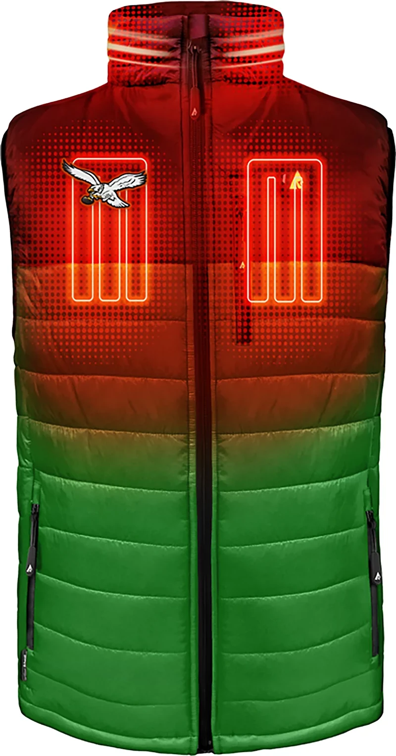 ActionHeat Men's Philadelphia Eagles 5V Puffer Heated Vest