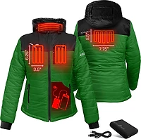 ActionHeat Women's Philadelphia Eagles 5V Puffer Heated Jacket