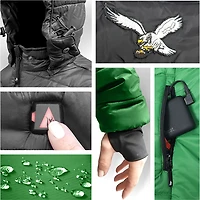 ActionHeat Women's Philadelphia Eagles 5V Puffer Heated Jacket