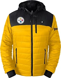 ActionHeat Men's Pittsburgh Steelers 5V Puffer Heated Jacket