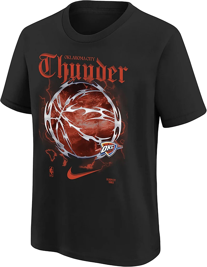 Nike Youth's Oklahoma City Thunder Courtside '25-'26 Edition Hal OGC Short Sleeve T-shirt
