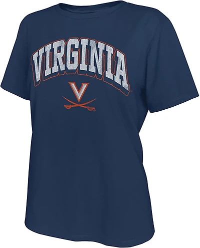 WILDCAT RETRO Women's Virginia Arch Shadow Boxy T-shirt