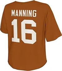 WILDCAT RETRO Women's Texas A. Manning Name & Number Crop T-shirt