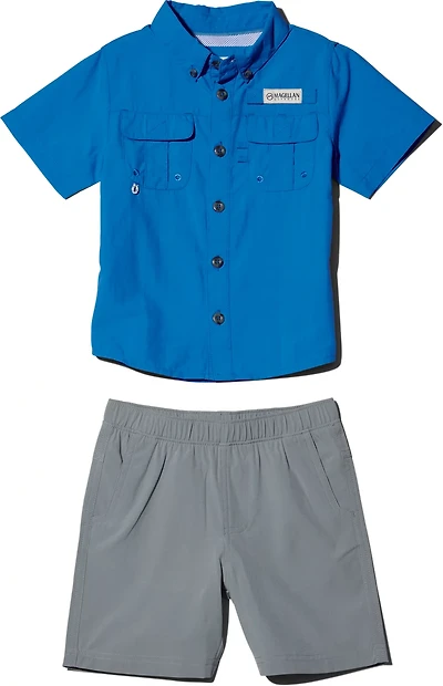 Magellan Outdoors Boys' (4-7) Laguna Madre Short Sleeve Shirt and Shorts Set