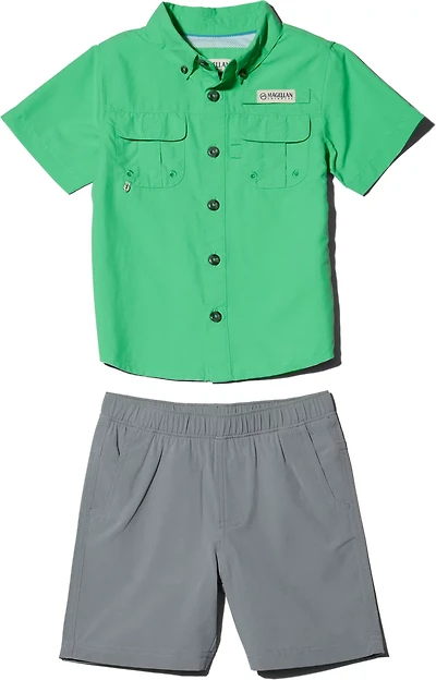 Magellan Outdoors Boys' (4-7) Laguna Madre Short Sleeve Shirt and Shorts Set