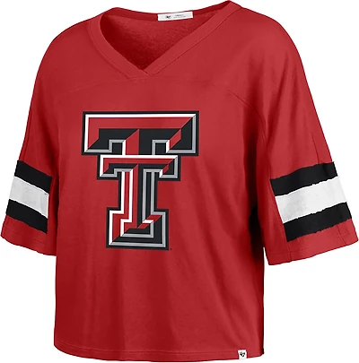 47 Women's Texas Tech Gridiron Premier Scout Crop T-shirt