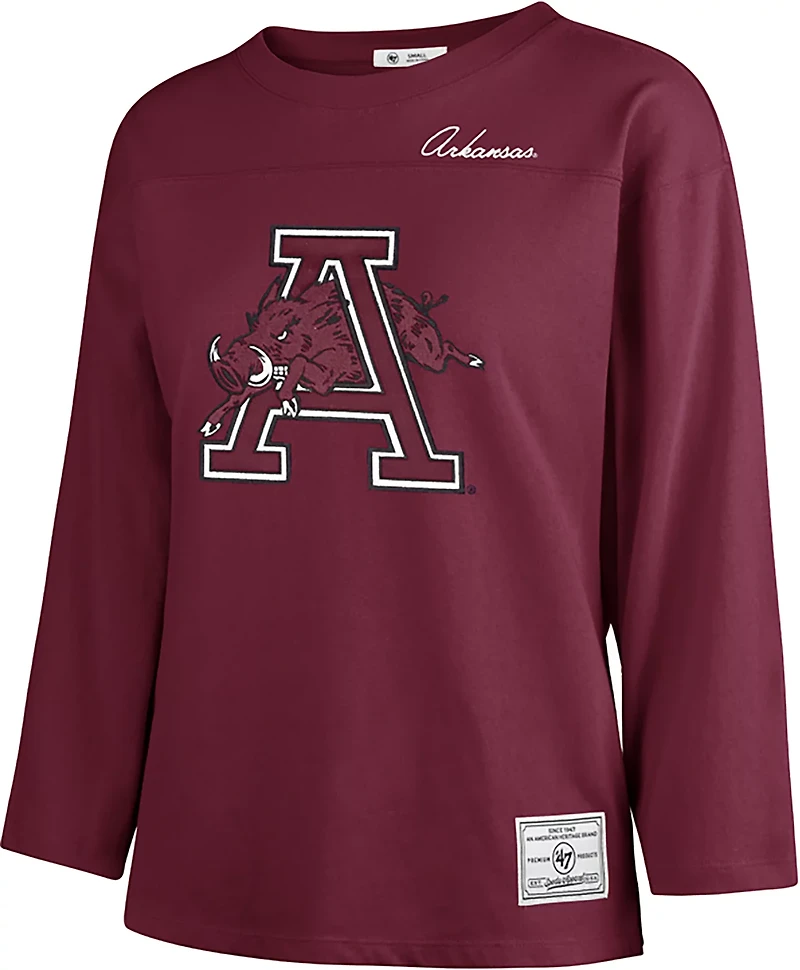 47 Women's Arkansas Game Nod Timeless 3/4 Sleeve T-shirt