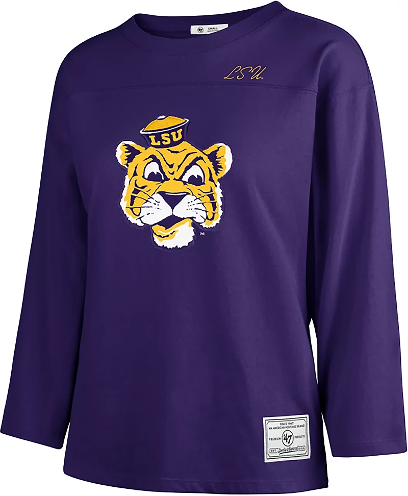 47 Women's LSU Game Nod Timeless 3/4 Sleeve T-shirt