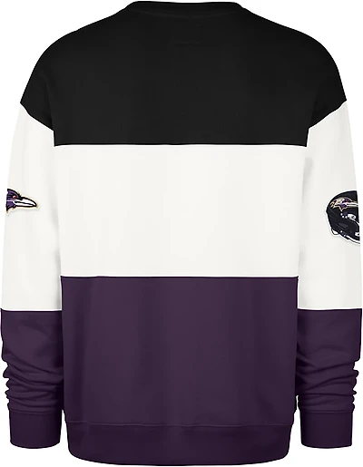 '47 Men's Baltimore Ravens Breeze By Maximalist Long Sleeve Crew Sweatshirt