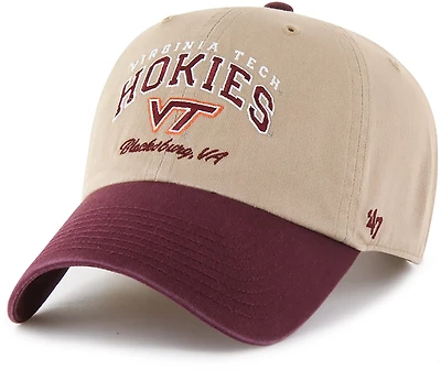 47 Brands Adults' Virginia Tech Hokies Local Clean Up Cap